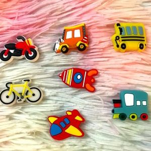 Shoe Charms Cars 7 pieces NWOT